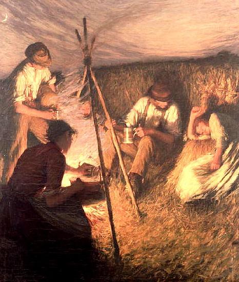 Henry Herbert La Thangue The Harvester's Supper oil painting image